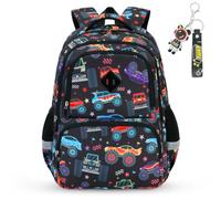 Aucuu Kids Backpack, Light & Breathable School Bags, Waterproof Childrens Backpacks with Cartoon Print for Campus, Outdoor, Travel & Sports