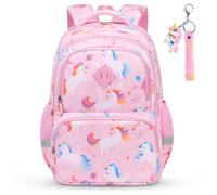 Aucuu Kids Backpack, Light & Breathable School Bags, Waterproof Childrens Backpacks with Cartoon Print for Campus, Outdoor, Travel & Sports