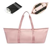 Aucuu Large Yoga Mat Tote Carrier with Adjustable Strap, Bottle Pocket, and Wet Compartment - Travel Bag for Women and Men
