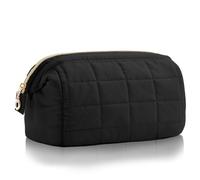 Aucuu Makeup Bag, Travel Cosmetic Bag, Puffy Makeup Organizer Case, Wide-Open Toiletry Bag, Large Capacity Make up Pouch, Portable Make Up Bag, Waterproof Toiletry Case for Travel, School