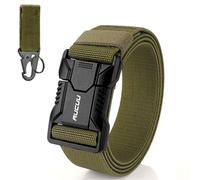 Aucuu Quick Release Tactical Belt, Tactical Belt for Men, Military Work 1.5" Web Hiking B-elt, Nylon Canvas waist band, Military Hiking B-elt, Adjustable Nylon Fabric Belts with Quick Release Buckle