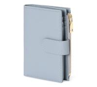 Aucuu RFID Blocking Leather Wallet, Women Wallets Purse, Ladies Coin Purse, Women's Genuine Artificial Leather Credit Card Holder with Zipper Pocket and Multiple Card Slots