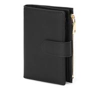 Aucuu RFID Blocking Leather Wallet, Women Wallets Purse, Ladies Coin Purse, Women's Genuine Artificial Leather Credit Card Holder with Zipper Pocket and Multiple Card Slots