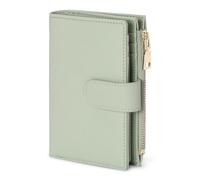 Aucuu RFID Blocking Leather Wallet, Women Wallets Purse, Ladies Coin Purse, Women's Genuine Artificial Leather Credit Card Holder with Zipper Pocket and Multiple Card Slots