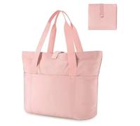 Aucuu Tote Bag, Large Shoulder Bag, Travel Tote Bag with Multi-Compartment, Foldable Handbag, Waterproof Tote bag with Zipper for Travel, Work, School, Shopping