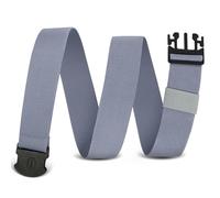 Aucuu Work Belt, Elastic Stretch Work Belt, Adventure Web Sports Belts, Adjustable Waist Band with No Metal Buckle for Women Men for Jeans, Pants, Work, Hiking-140cm