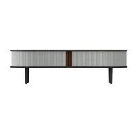 Audacious TV Bench Black Oak/Sterling