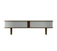 Audacious TV Bench Dark Oak/Sterling