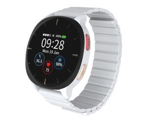 Audar E2 Senior Smartwatch with Fall Detection & SOS, 24/7 Heart Rate/Blood Pressure/SpO₂/Temperature Monitoring, IoT AI Wellbeing Reports & Health History, Cloud Dashboard, No Smartphone/App Needed