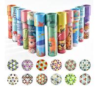 Audasi 12 Pcs Classic Kaleidoscope Toys Vintage Retro Kaleidoscopes Educational Toys Pass the Parcel Gifts for Kids Return Gifts for Birthday Party Kids Christmas Stocking Stuffers Random Patterns