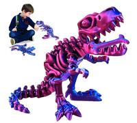 Audasi 3D Printed Dinosaur Skeletons Figures with Bone T-Rex Fidget Toys Stress and Anxiety Relief Toy Full Articulated Dinosaur Bones Flexible Joints Home Office Decor Toys Gifts for Kids and Adult