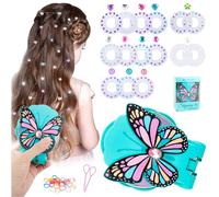 Audasi Butterfly Hair Gem Stamper, Rhinestone Shining Diamonds Bit for Bedazzler Kit, Styling Tool Beauty Kit for Kids & Girls, Barbie Bedroom Decor