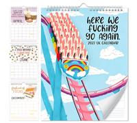 Audasi Here We Fucking Go Again Calendar 2027 UK, Funny Calendar | 2027 Novelty 12 Month Planner Calendars with Hanging Hook for Tired-Ass Women Fuck it Calendars for Home Office