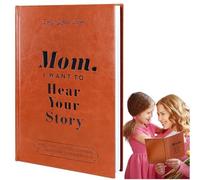 Audasi Mom,I Want To Hear Your Story Mom Tell Me Your Life Story Journal Leather Wrapped Hardback Ribbon Bookmark Meaningful Memory Journal For Mom Great Gift For Mom Birthday