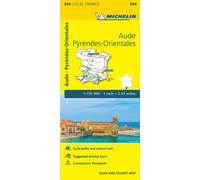 Aude, Pyrenees-Orientales - Michelin Local Map 344 : Map