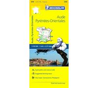 Aude, Pyrenees-Orientales - Michelin Local Map 344: Map