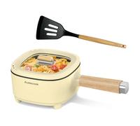 Audecook Electric Hot Pot 2L, Non-stick electric pot with Dual Power | Portable Electric Cooking Pot for Ramen, Pasta, Soup, Steak, Eggs and Fried Rice, Ideal for Home, Dorm, Office and Travel