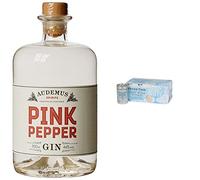 Audemus Pink Pepper Gin- Small Batch, Premium Gin, a G&T or Sipped Neat- 700 ml & Fever-Tree Refreshingly Light Indian Tonic Water 8 x 150ml (Pack of 3, Total 24 cans)