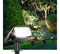 AUDERWIN Solar Spot Lights Outdoor Waterproof 4 Pack IP65, 63 LED 3 Lighting Modes Spotlights for Yard Garden House Garage Pathway