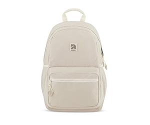 AUDETIC School Bag Girls & Boys, Teens Beige - Flex - Large Backpack with 16 inch Laptop Compartment - Rucksack for School, College, Travel - Water-Repellent