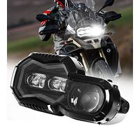 AUDEXEN 200W LED Headlight Assembly with Angel Eyes DRL High/Low Beam Compatible with BMW F800GS F800GS Adventure F700GS F650GS