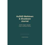 AuDHD Meltdown & Shutdown Journal: Identify Triggers, Navigate Crises, Understand Patterns
