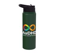AuDHD Twice Exceptional Pride Stainless Steel Insulated Water Bottle