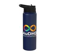 AuDHD Twice Exceptional Pride Stainless Steel Insulated Water Bottle
