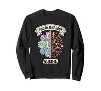 AuDHD Two Operating Systems One Body Adult Art Sweatshirt
