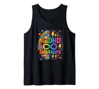 AuDHD Warrior Neurodivergent Autism Brain Design Tank Top