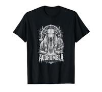 Audhumbla Milk of Creation Norse Myth Value Graphic T-Shirt, Men, Black, S