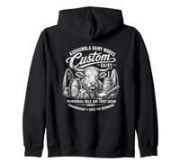 Audhumla Dairy Works Custom Dairy Primordial Milk Zip Hoodie