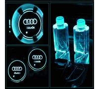 Audi 2pcs For Led Car Cup Bottle Holder Pad Mat Auto Lights Atmosphere Interior