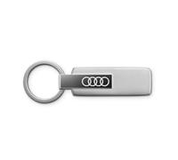Audi 3182501800 Stainless Steel Key Ring with Audi Rings Emblem Silver