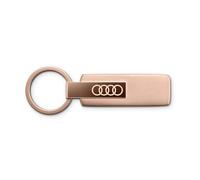 Audi 3182501830 Stainless Steel Key Ring with Audi Rings Emblem, Rose