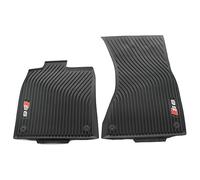 Audi 4G1061221B041 Original All-Weather Rubber Front Floor Mat Set with S6 Logo, Black, 2pcs
