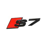 Audi 4K8071804 Lettering S7 Tuning Exclusive Black Edition Logo Emblem Model Lettering, Black/Red