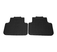 Audi 4M1061512A041 Rubber Floor Mats Rear 2 x Rubber Mats All Weather Mats Black Without Push Button Fastening