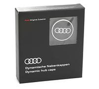 Audi Dynamic Wheel Centre Caps - Black/Silver - Set of 4 - Part No. 4M8071006A