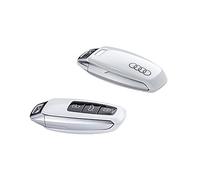 Audi 4N0071208AS9R Key Cover with Rings Logo, Only for Keys 8Y0959754 4N0959754 (Glacier White)