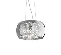 Ideal Lux Audi-80 - 5 Light Round Ceiling Pendant Smokey, G9