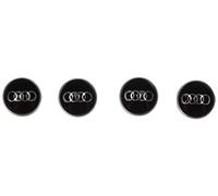 Audi 80A071215 Universal Valve Caps with Rings Logo