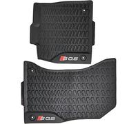 Audi 80B061221A041 Rubber Original All Weather Front Floor Mat Set, Black