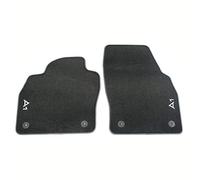 Audi 82B061275MNO Premium Textile Floor Mats 2 x Fabric Mats Front Velour Mats Black with A1 Lettering