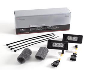 Audi 8K0052110 Upgrade Kit for LED Number Plate Lights - Black
