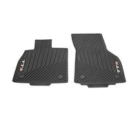 Audi 8S0061221041 Rubber Floor Mats 2 x Rubber Mats Front All-Weather Mats with TTS Lettering, Black