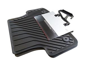 Audi 8V0061511A041 Pair of Clip-In Back Rubber Car Mats - Black