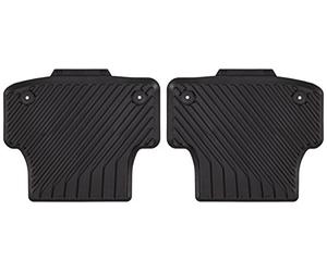 Audi 8V5061512041 All Weather Floor Mats Rear Black A3 Set of 2
