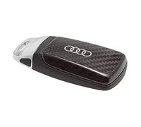 Audi 8W6071208A3Q0 key cover carbon, with rings logo, only for key 4M0959754 8W0959754 8S0959754 without chrome clip