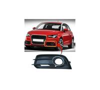 Audi A1 2010-2015 Front Bumper Fog Grille With Fog Hole Chrome Bezel Twin Slat Moulding Passenger Side